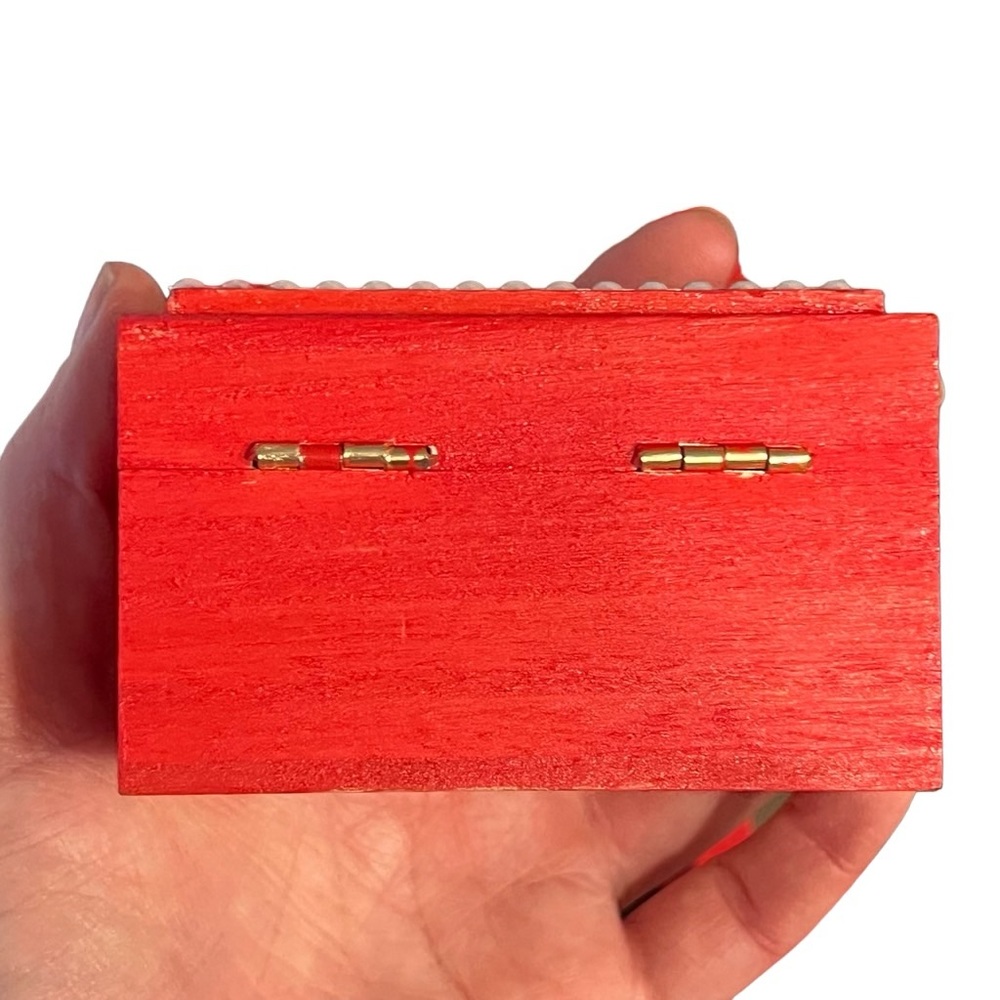 Authentic Gucci Upcycled Jewelry Box With Pearl Stud Accents Valentines Day Gift - Picture 7 of 10
